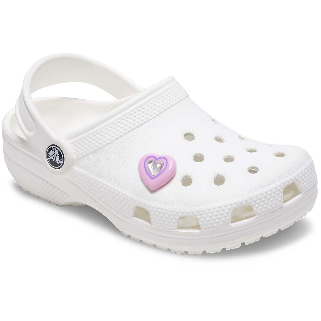 Jibbitz™ Pink Heart With Gem