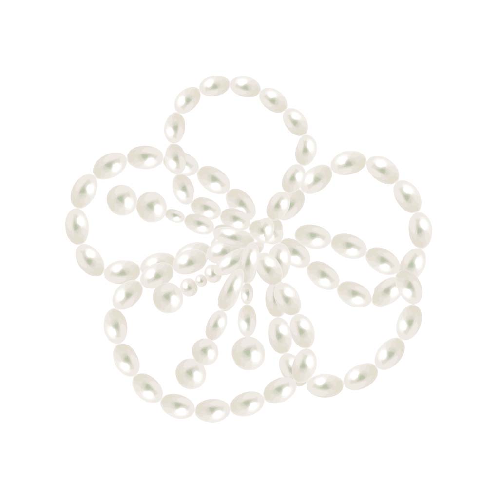 Jibbitz™ White Pearl Beaded Floral