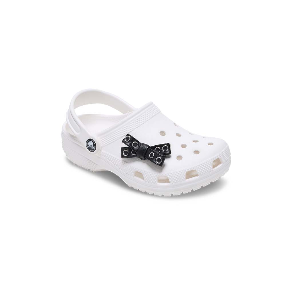 Jibbitz™ Black Grommet Studded Bown