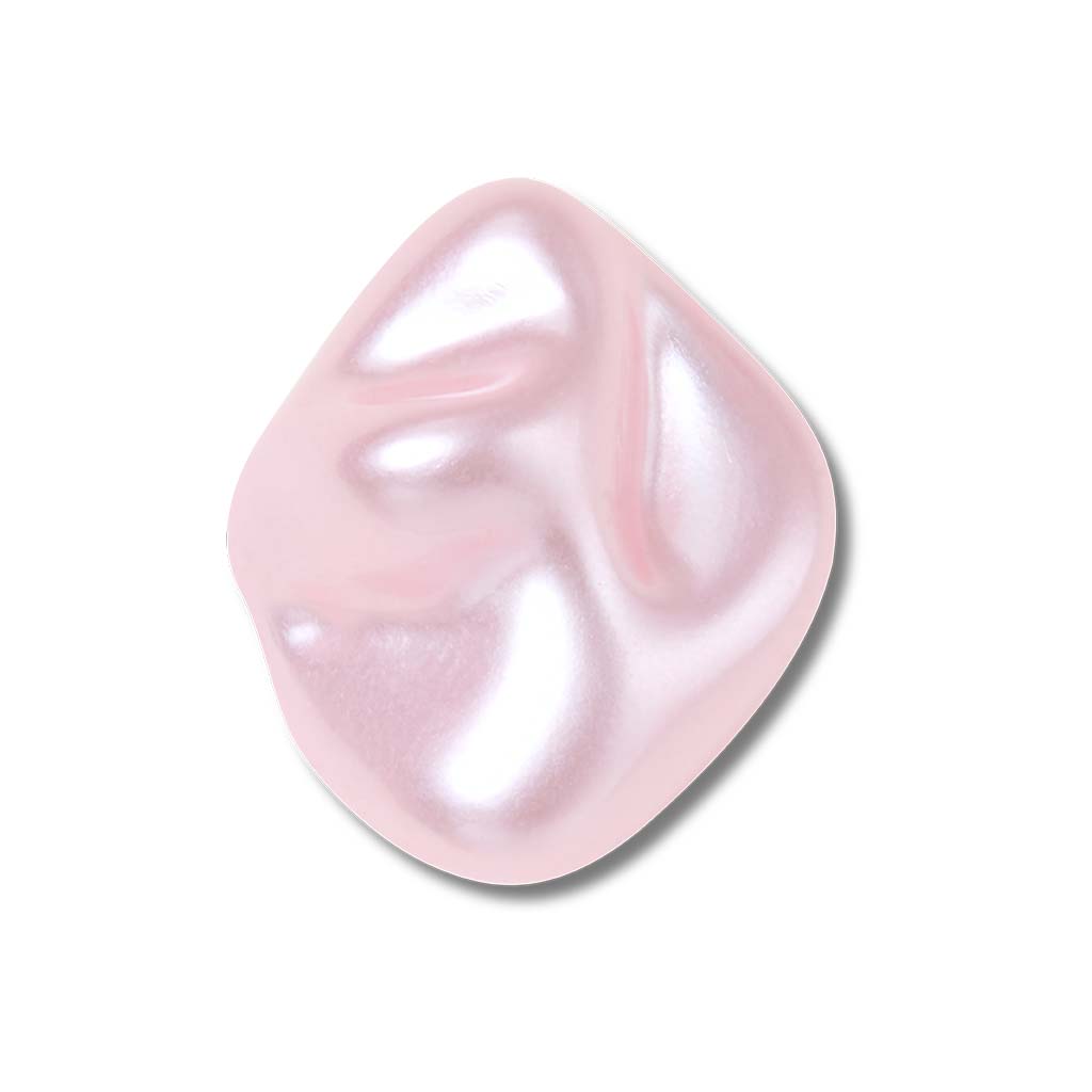 Jibbitz™ Pink Square Baroque Pearl