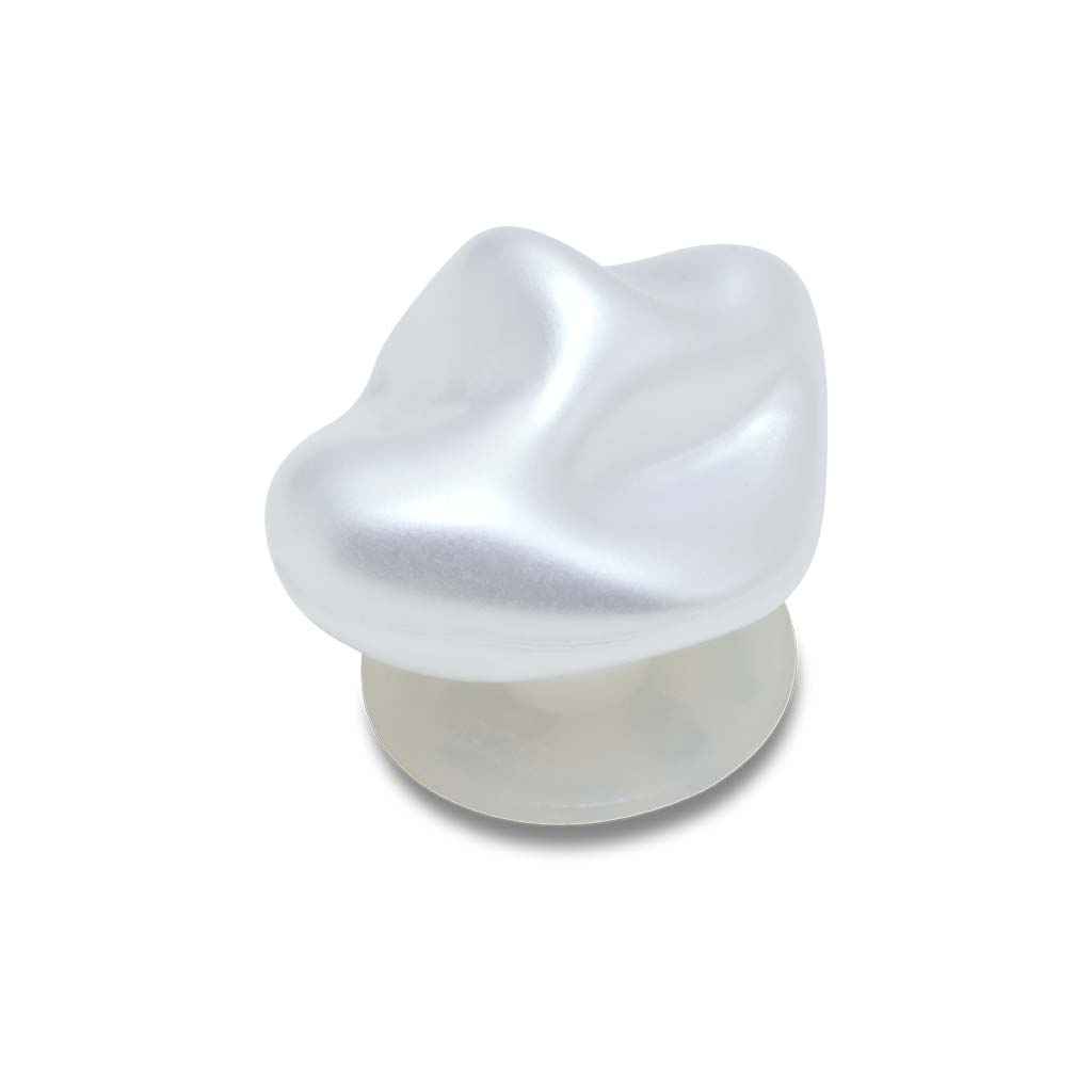 Jibbitz™ White Square Baroque Pearl