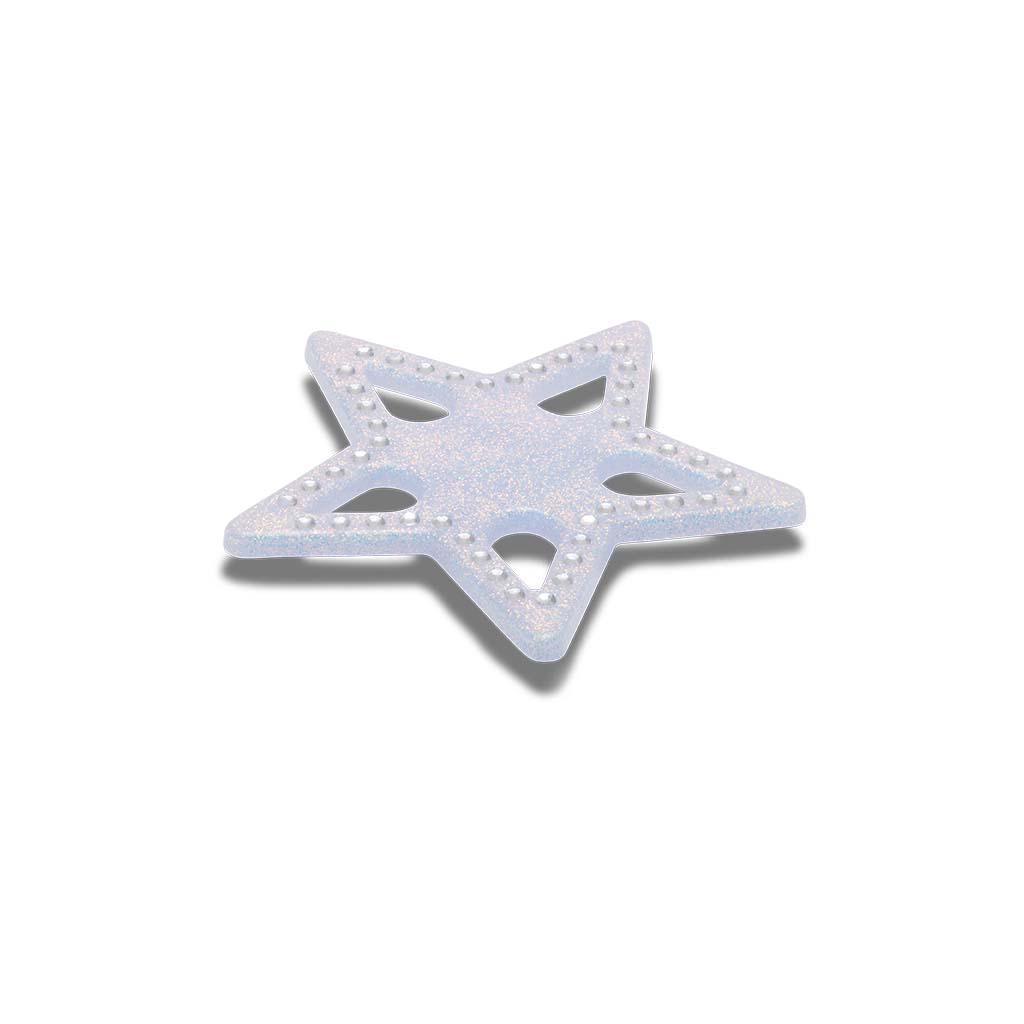 Jibbitz™ Mega Blue Glittery Star