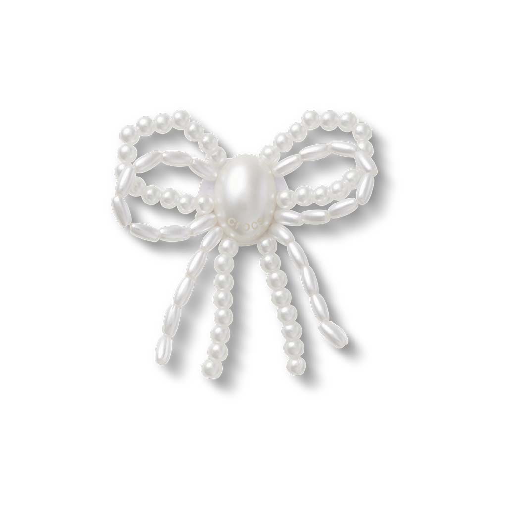 Jibbitz™ White Pearl Beaded Bow