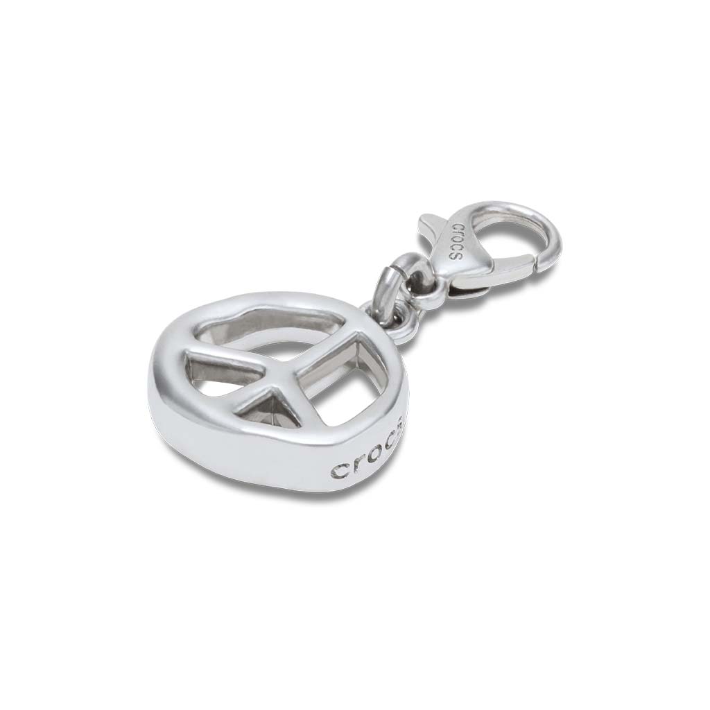 Jibbitz™ Silver Melted Peace Charm