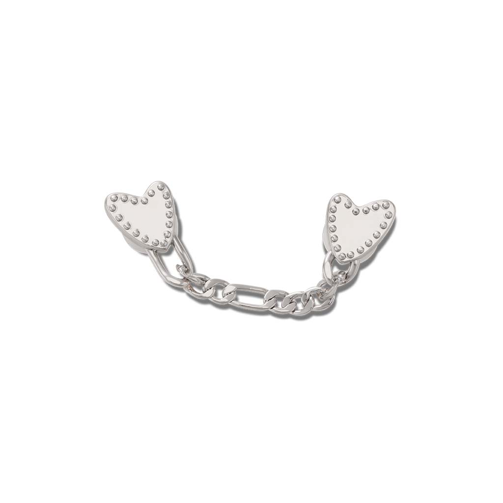 Jibbitz™ Silver Heart Mini Chain
