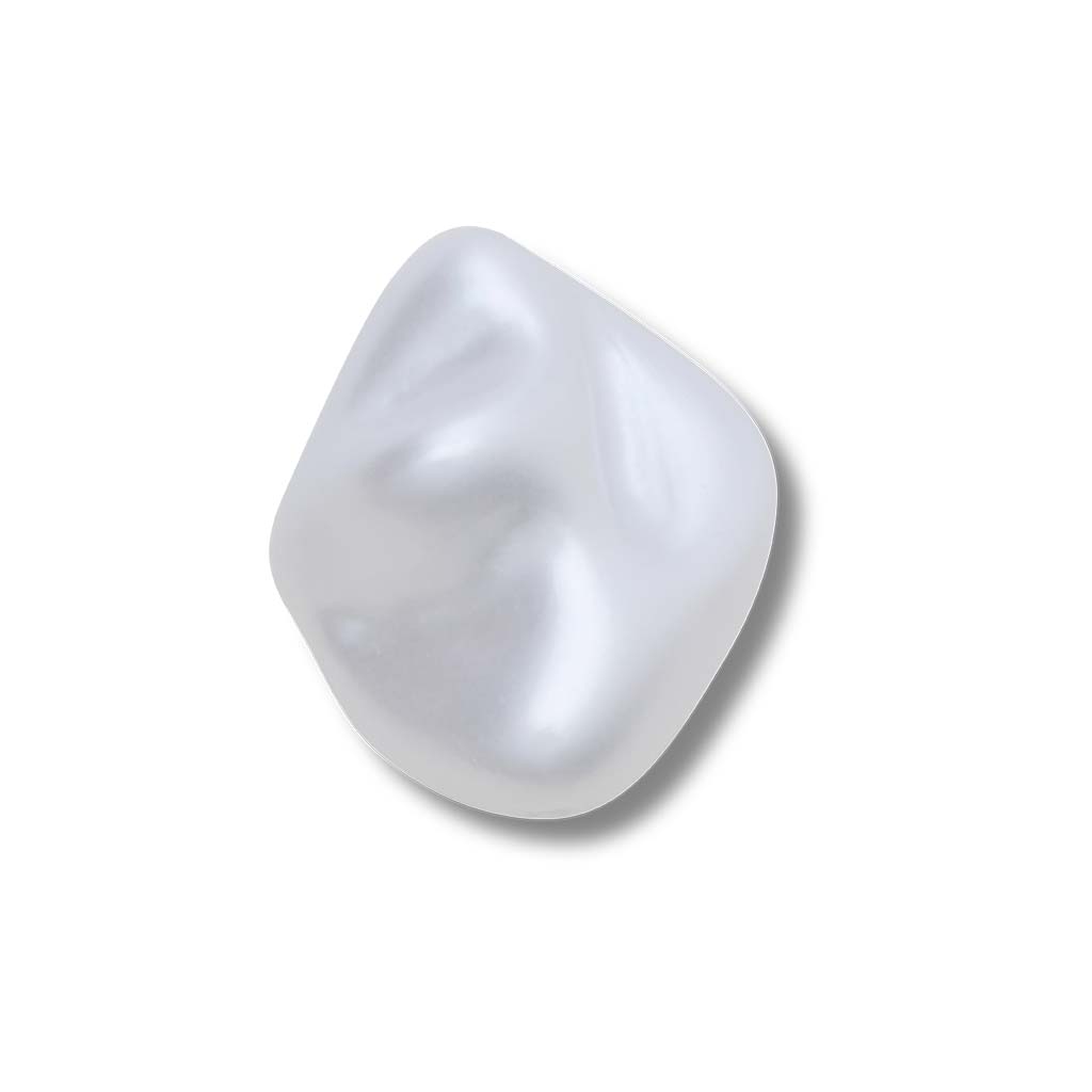 Jibbitz™ White Square Baroque Pearl