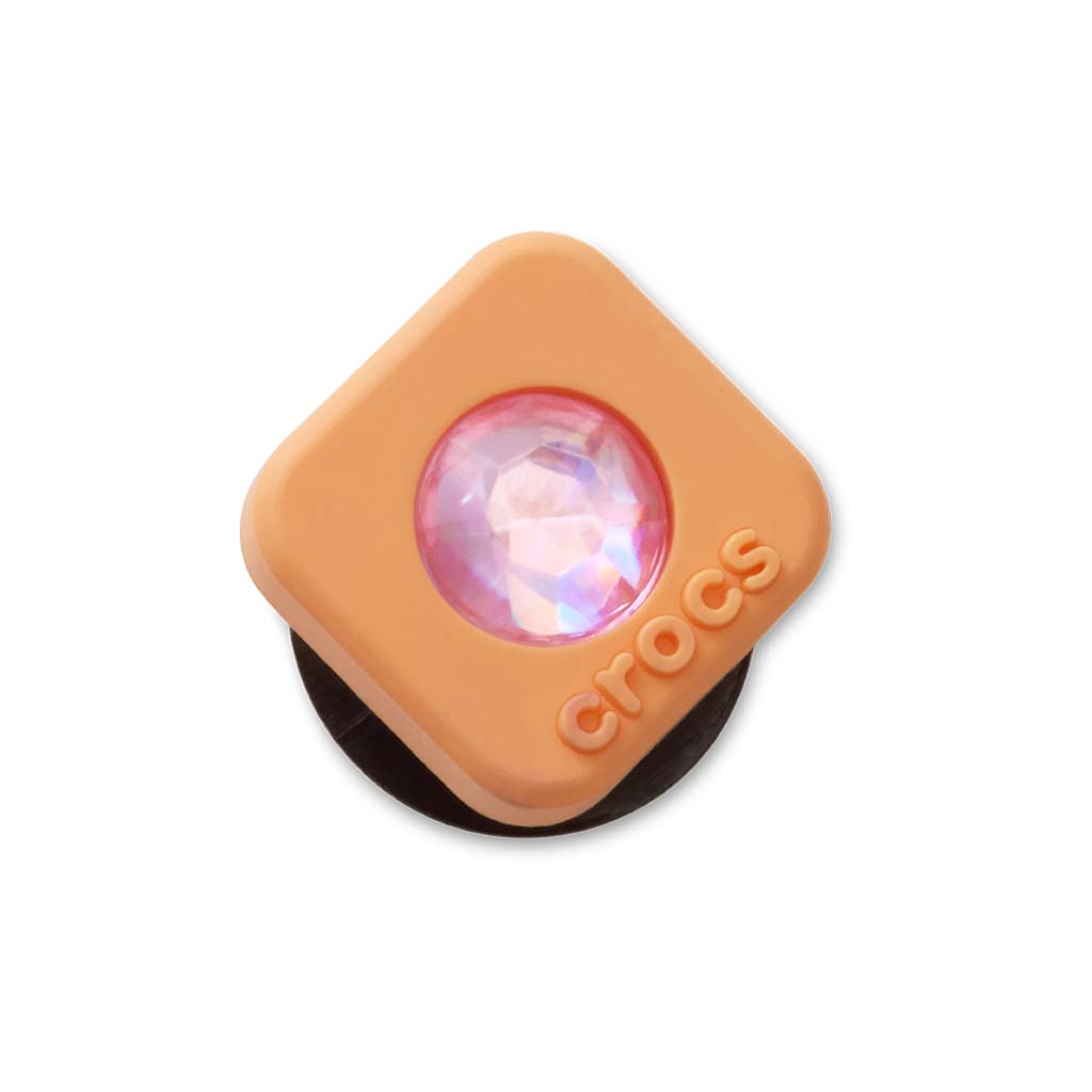 Jibbitz™ Orange Square PVC SMT Gem