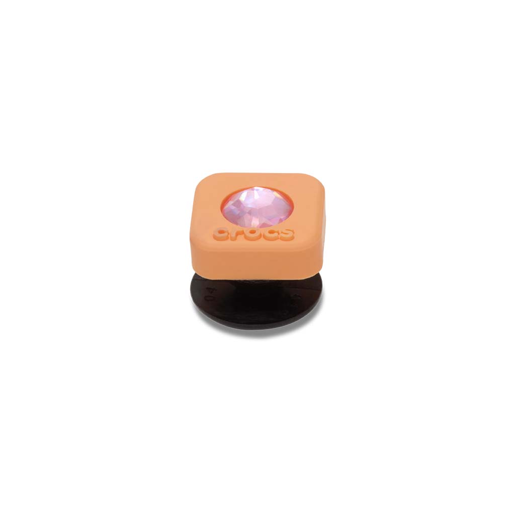 Jibbitz™ Orange Square PVC SMT Gem