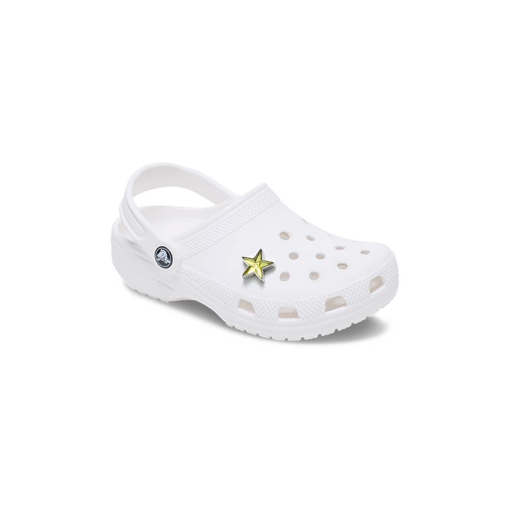 Jibbitz™ Silver and Green SMT Gem Star
