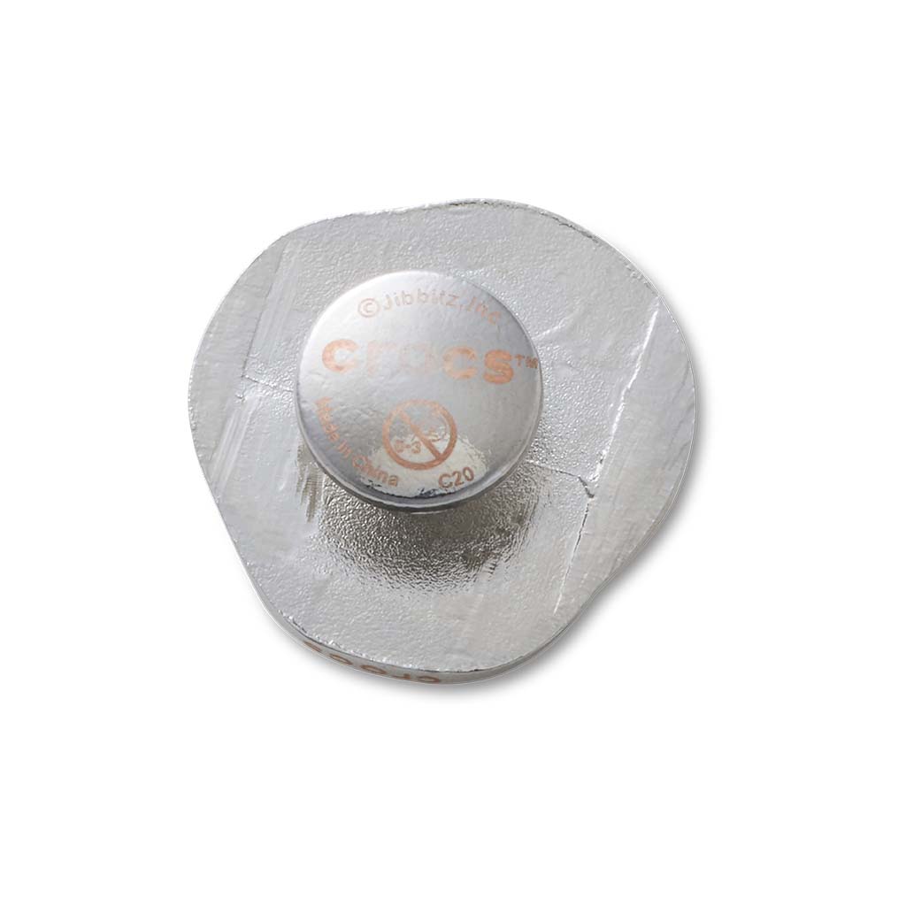 Jibbitz™ Silver and Pearl Disc