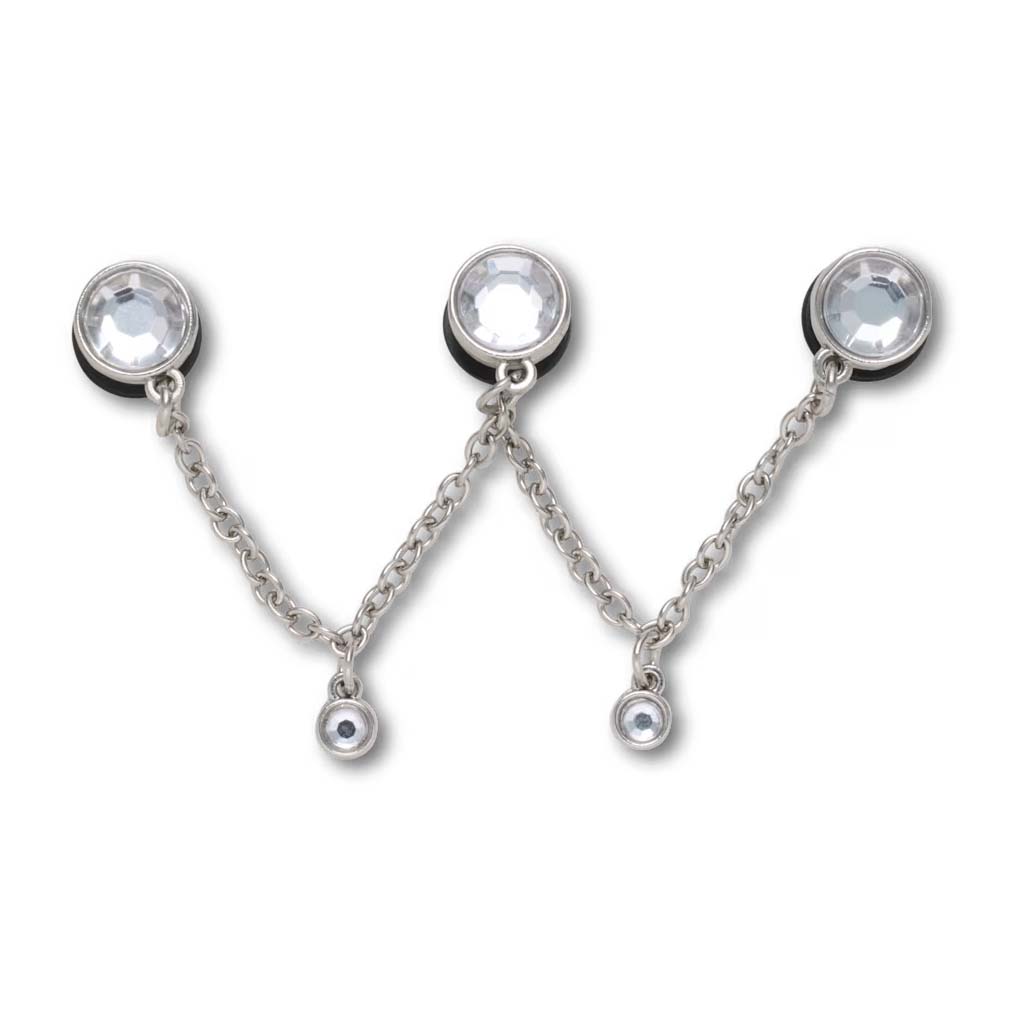 Jibbitz™ Silver Triple SMT Gem Chain