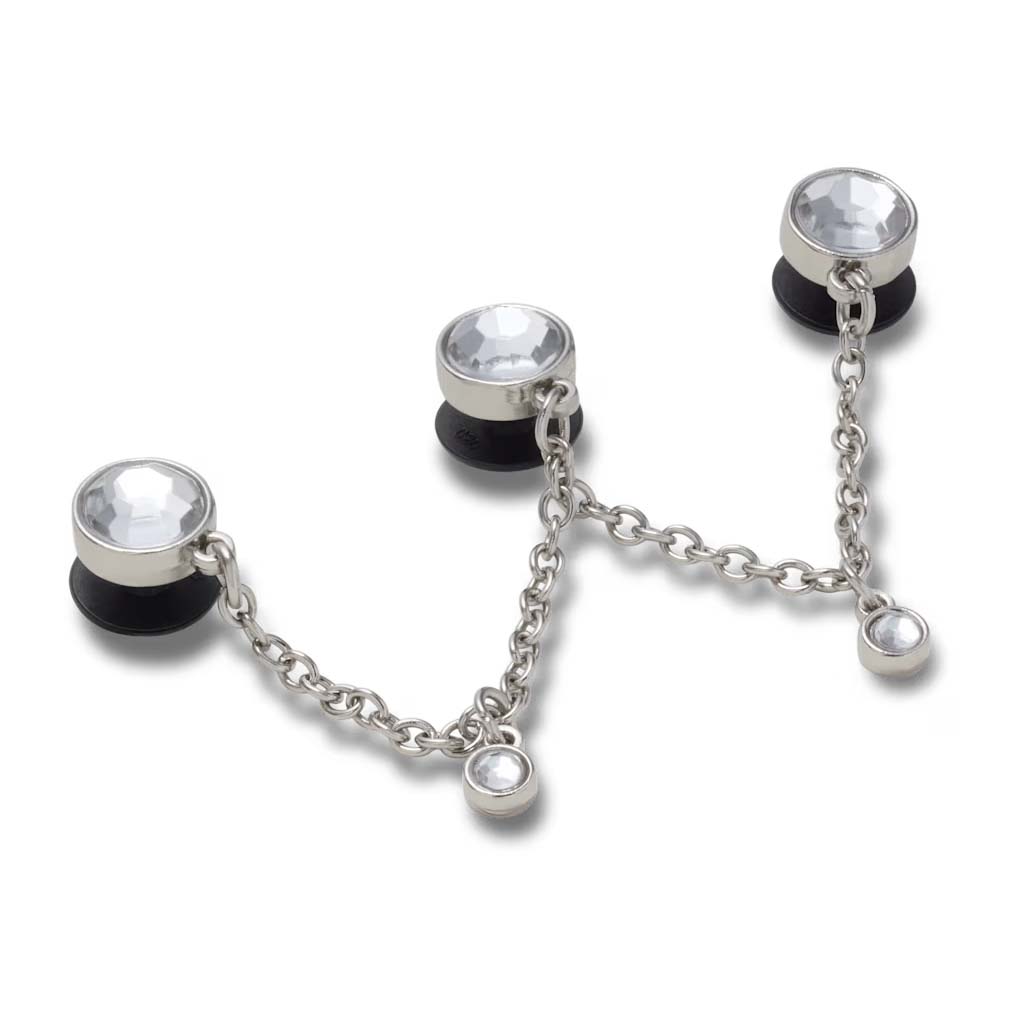 Jibbitz™ Silver Triple SMT Gem Chain